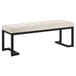 Mesa - Boucle Upholstered Tufted Accent Bench - Vanilla