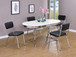Retro - 5 Piece Oval Dining Table Set - White And Black