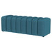 Summer - Fabric Upholstered Tufted Accent Bench - Peacock Blue