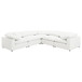 Raleigh - 5 Piece Boucle Upholstered Modular Sectional - Ivory