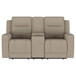 Brentwood - Upholstered Motion Reclining Loveseat - Taupe