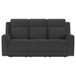 Brentwood - 2 Piece Upholstered Reclining Sofa Set - Dark Charcoal