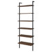 Owens - 6-Shelf Wall Bookshelf - Walnut