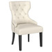 Baney - Fabric Upholstered Dining Side Chair - Beige And Black