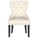 Baney - Fabric Upholstered Dining Side Chair - Beige And Black