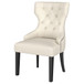 Baney - Fabric Upholstered Dining Side Chair - Beige And Black