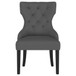 Baney - Fabric Upholstered Dining Side Chair - Gray And Black