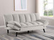 Laredo - Upholstered Tufted Convertible Sofa Bed - Light Gray