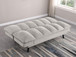 Laredo - Upholstered Tufted Convertible Sofa Bed - Light Gray