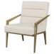Kirra - Upholstered Metal Arm Accent Chair - Cream