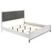 Sonora - California King Upholstered Panel Bed - White