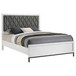 Sonora - Queen Upholstered Panel Bed - White