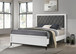 Sonora - Queen Upholstered Panel Bed - White