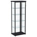 Aero - 5-Shelf Display Curio Cabinet With LED Lighting - Black