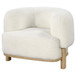 Lawler - Upholstered Barrel Back Accent Chair - Ivory