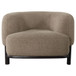 Lawler - Upholstered Barrel Back Accent Chair - Mushroom