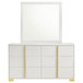 Marceline - 6-Drawer Dresser With Mirror - White