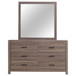 Brantford - 6-Drawer Dresser With Mirror - Barrel Oak