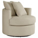Debbie - Upholstered Swivel Accent Chair - Camel