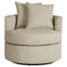 Debbie - Upholstered Swivel Accent Chair - Camel