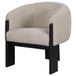 Valdez - Boucle Upholstered Barrel Back Accent Chair - Beige