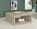 Frisco - Square Engineered Wood Coffee Table - Distressed Pine