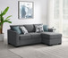 Storey - Upholstered Sleeper Sectional Chaise Sofa - Gray