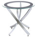 Brooke - 2 Piece Round Glass Top Coffee Table Set - Chrome