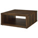 Frisco - Square Engineered Wood Coffee Table - Dark Pine