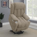 Houston - Upholstered Power Lift Recliner Chair - Camel