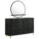 Arini - 8-Drawer Dresser With Mirror - Black