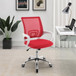 Felton - Upholstered Adjustable Home Office Desk Chair - Red