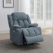 Houston - Upholstered Power Lift Recliner - Slate Blue