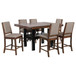 Patterson - 7 Piece Counter Height Dining Set - Mango Oak