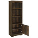 Laughlin - 3-Shelf Engineered Wood Media Tower - Dark Pine