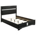Miranda - Upholstered California King Panel Bed - Black