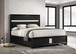 Miranda - Upholstered California King Panel Bed - Black