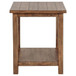 Payne - Wood End Table With Shelf - Distressed Brown