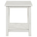 Payne - Wood End Table With Shelf - White