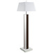 Elena - Square Tapered Mirrored Floor Lamp - Brown