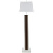 Elena - Square Tapered Mirrored Floor Lamp - Brown