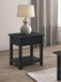 Payne - 1-Drawer Wood End Table With Shelf - Java