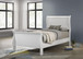 Louis Philippe - Twin Sleigh Panel Bed - White