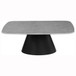 Eason - 2 Piece Cocktail Coffee Table Set - Concrete And Black