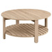 Fowler - 1-Shelf Round Engineered Wood Coffee Table - Natural