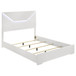 Ives - Queen Panel Bed LED Headboard - White High Gloss