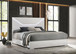 Ives - Eastern King Panel Bed LED Headboard - White High Gloss