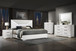 Ives - 5 Piece Queen Bedroom Set - White High Gloss