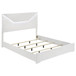Ives - 5 Piece Eastern King Bedroom Set - White High Gloss