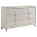 Olivia - 6-Drawer Dresser Cabinet - Pearl White